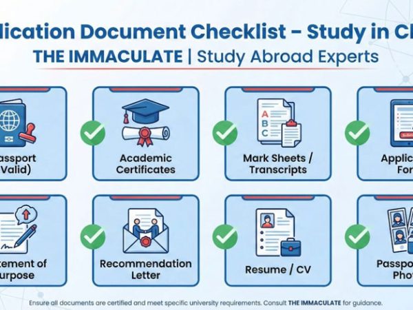 Application Document Checklist and Visa Document Checklist to Study in China