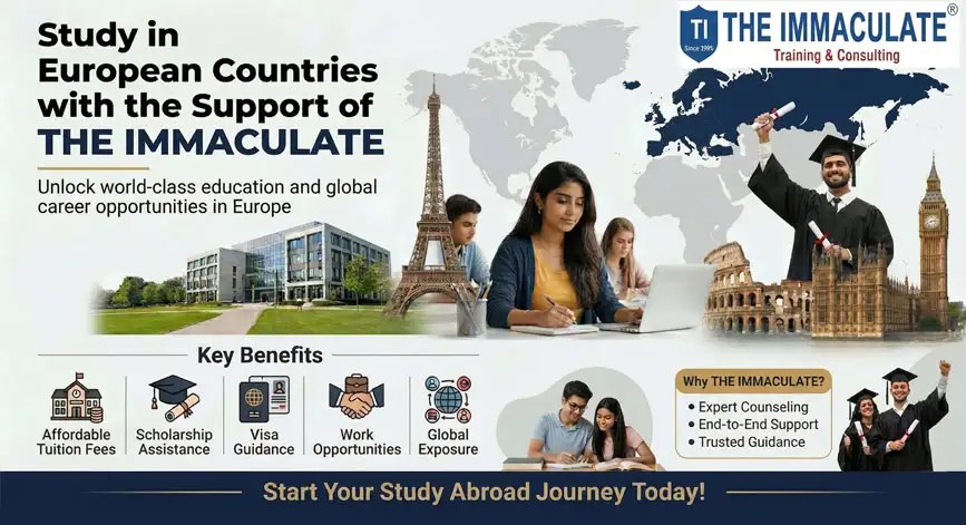 Study in European Countries with the Support of THE IMMACULATE